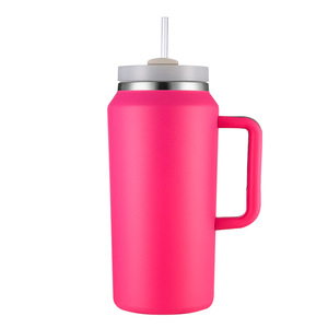 Thermos isotherme <span class=keywords><strong>de</strong></span> sport <span class=keywords><strong>de</strong></span> <span class=keywords><strong>camping</strong></span> à grande capacité en acier inoxydable personnalisé <span class=keywords><strong>de</strong></span> 64 oz avec paille et poignée - Product Image 3