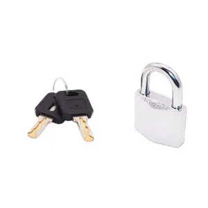 Security steel glass door handle pad lock with cylinder