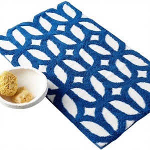 Alfombrillas de Baño de Algodón con Diseño Floral, Ecológicas, Estilo Americano, Suaves al Tacto, Hechas a Máquina, Venta Directa al Por Mayor - Product Image 1