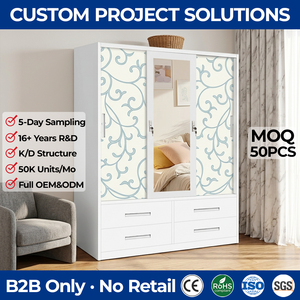 Armoire en acier à 3 portes avec 4 tiroirs, impression par sublimation HD, texture bleu vif, graphisme haute définition, armoire en métal - Product Image 1
