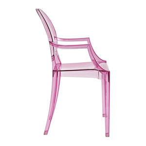 Chaises de restaurant en PP avec accoudoirs, <span class=keywords><strong>design</strong></span> charmant, vente en gros d'usine 2026, chaises fantômes en acrylique rose, chaises pour événements de mariage et d'hôtel - Product Image 2