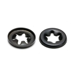 Factory Direct 304 Stainless Steel Black Oxide Club Bearing Clip <strong>Ring</strong> Star Spring Lock Washer - Product Image 2