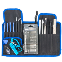 Kit d'outils de réparation portable 80 en 1 pour électronique, smartphone, ordinateur, montre, avec pince à déclipser, pince à épiler, bracelet ESD, outils de réparation technologique