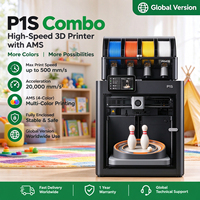 Printer 3D Bamboo P1S Spesifikasi EU UK Versi Internasional Terbuka Koneksi Tak Terbatas Penggunaan Global