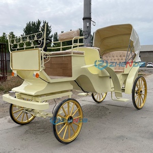 Nouvelle Carrosse Royale Dorée de Luxe pour Mariage, Électrique et Tirée par des Chevaux, à Vendre - Product Image 6
