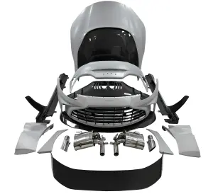 アストンマーティンヴァンテージアップグレードV12用のドライカーボンファイバーボディキット自動車用アクセサリー