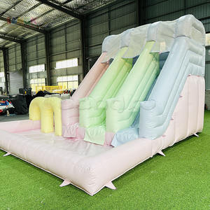 Toboggan aquatique gonflable en PVC pastel amusant <span class=keywords><strong>pour</strong></span> intérieur et extérieur, parcours d'obstacles <span class=keywords><strong>pour</strong></span> enfants, <span class=keywords><strong>piscine</strong></span> à jets d'eau <span class=keywords><strong>pour</strong></span> <span class=keywords><strong>location</strong></span> d'événements et fêtes d'<span class=keywords><strong>anniversaire</strong></span> - Product Image 3