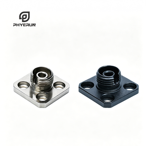 Componentes Mecánicos de Alta Precisión OEM, Placa Base Cuadrada de 4 Orificios para Fibra Óptica, Piezas Torneadas por CNC - Product Image 3