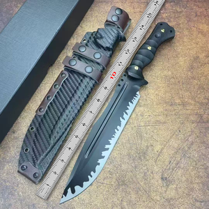 Cuchillo Táctico de Camping Personalizable de Alta Calidad ST, Hoja Fija de Acero Inoxidable, Mango G10, Funda K, OEM, DIY - Product Image 6