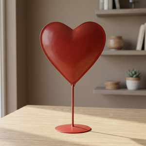 Home Decoration <b>Table</b> Top Decorative Iron Butterfly Shaped Base Red Color Handmade Customized Lightweight Indian Home Crafts - Product Image 1