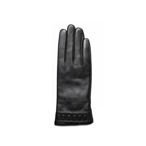 Guantes de invierno de cuero marrón para mujer, lo más vendido - Product Image 2