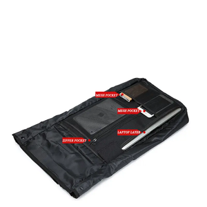 Sac à dos pour ordinateur portable de sport de haute qualité personnalisé, design tendance, fermeture à enroulement, résistant à l'eau, en polyester - Product Image 5