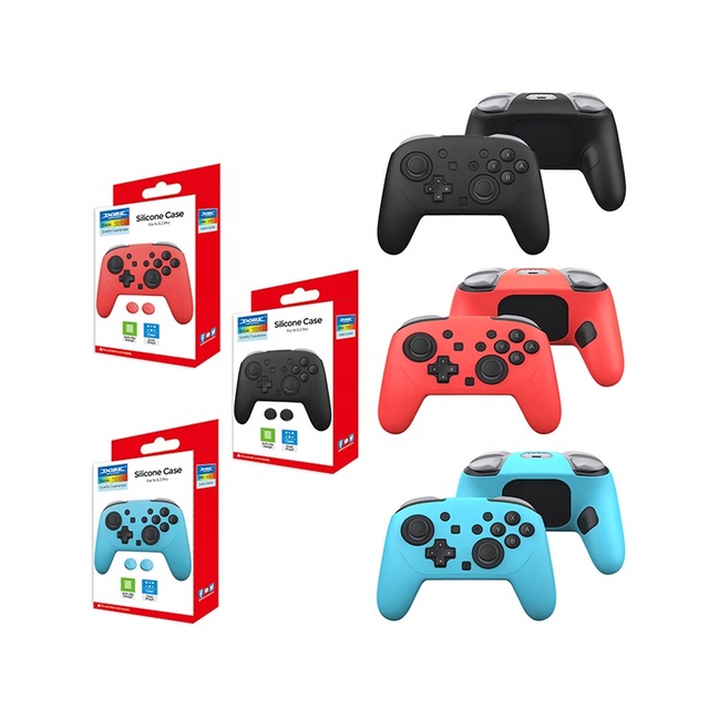 TNS-5178 Silicone Cover for Switch 2 PRO Controller Protective Grip Case with Thumbsticks for NS2 PRO Game Accessories