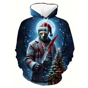 Felpa con Cappuccio UCARE Stampa Digitale 3D Casual Traspirante con Tasche Design Cool Autunno Inverno Unisex Stile <span class=keywords><strong>Anime</strong></span> - Product Image 2