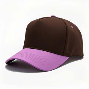 Gorras de Béisbol Deportivas de Alta Calidad con Logotipo Personalizado, 100% Algodón, Visera Curva, Marco de 5 Paneles, Logotipo Bordado Plano, Dos Tonos - Product Image 1