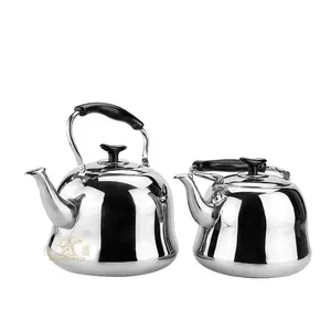 Gas Metal Silver Stovetop Induction Modern Tea Kettle COFFEE Factory direct sale stainless steel 1L kettle teapot