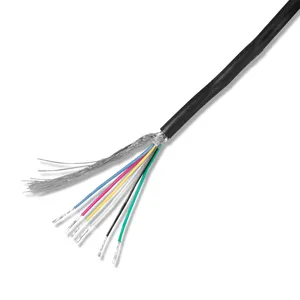 multicore cable 6 * 0.1 0.12 0.16 0.2 0.25 0.3 0.4 0.5 mm AWG 24 flexible control cable