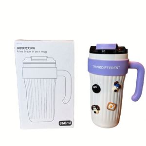 Reusable Tumbler Insulated Outdoor Sports Water <b>Bottle</b> with Handle and Straw Large Capacity Custom Logo Water <b>Bottle</b> for Travel - Product Image 2