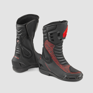 Botas de moto de carreras Freccia Evo de alta calidad, botas de moto deportivas negras/Rojas, botas deportivas resistentes al desgaste para moto - Product Image 3
