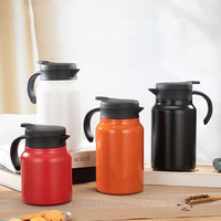Carafe à café/thé isotherme à double paroi en acier inoxydable 316 de 800 ml, grande capacité, design moderne, pour usage domestique