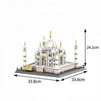 Wange 5211 Taj Mahal Agra – Blocs de construction de qualité supérieure, modèle architectural de monument urbain, décoration de bureau, jouet, accessoires pour la maison