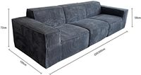 Ensemble de canapé ToFu modulaire à compression sous vide avec couverture en tissu amovible Chaises d'angle pour chambre à coucher minimaliste italienne