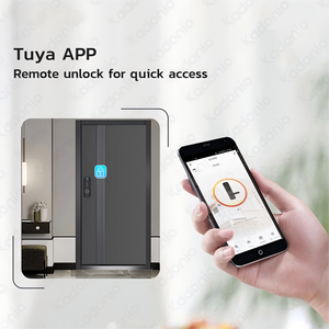 उच्च गुणवत्ता वाले स्टेनलेस स्टील डबल ओपन इलेक्ट्रिक रिम लॉक नाइट लॉक साइडर बटन फ़ंक्शन के साथ - Product Image 3