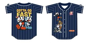 Jersey Street Breathable <b>Button</b> Sports T-Shirt Plus Size Moisture Wicking Wholesale Price Blue Men's Baseball - Product Image 2