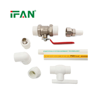 IFAN Raccords de tuyauterie PPR de haute qualité Coude, Raccord à emboîtement, Té 20-110MM Matériaux de plomberie Raccords de tuyauterie PPR et machine