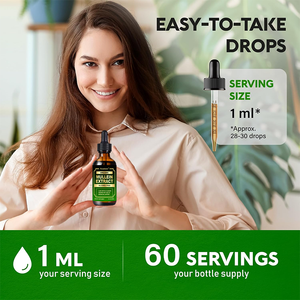 Suplementos de Saúde OEM de Marca Privada, Fórmula Herbal Natural <span class=keywords><strong>3</strong></span> em 1 para Limpeza e Desintoxicação dos Pulmões, Extrato Líquido de Folha de Mullein 60ml - Product Image 4