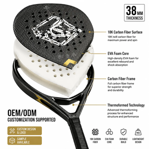 Raqueta de Pádel <span class=keywords><strong>Abibas</strong></span> 2026 en Oferta con Material 3k/12k/18k, Logotipo Personalizado y Diseño Moderno - Product Image 2