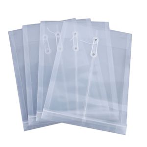 FC Size Clear <strong>String</strong> <strong>Tie</strong> Closure PP <strong>Envelope</strong> Thick Plastic File Document Wallet School Office Stationery Holder - Product Image 1