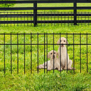 Barriera animale decorativa del metallo della barriera del cane di alta qualità su ordinazione per il giardino - Product Image 6