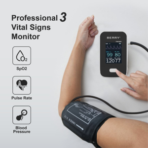 BERRY Pm6100a Jam Tangan Pintar Monitor Tekanan Darah Digital Elektrik SpO2 Denyut Nadi Bluetooth <span class=keywords><strong>2</strong></span>.8 ''Layar TFT-LCD Portabel CE - Product Image 6