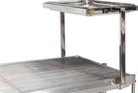 Table hydraulique pour animaux de compagnie EUR VET avec plateau en V en acier inoxydable 304, surface de table en forme de V avec roues, équipement vétérinaire