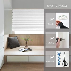 Stores à <span class=keywords><strong>enrouleur</strong></span> à rideau plissé de protection solaire <span class=keywords><strong>pour</strong></span> stores plissés sans fil cellulaires occultants faciles à installer - Product Image 4