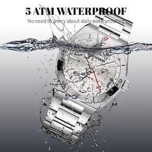 Reloj Mecánico de Silicona Resistente al Agua con Caja de Acero Inoxidable y Movimiento Japonés, con Logotipo Personalizado Automático, Fabricado en China - Product Image 4