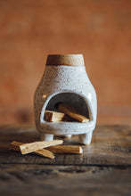 Porte-bougies en céramique, porte-encens, porte-bougies, pour sauge, Table personnalisée, moucheté, <span class=keywords><strong>blanc</strong></span>, fait à la main, bois de <span class=keywords><strong>santal</strong></span> brun - Product Image 5