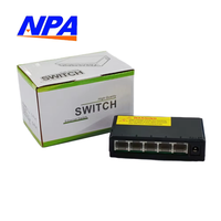 Commutateur réseau Gigabit ANPA 5 ports 10/100/1000 Mbps QoS 4,8 Gbps empilable Plug and Play Fast Ethernet pour la maison, le bureau et les caméras IP