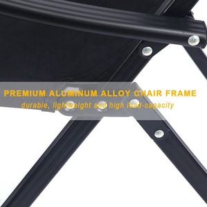 Modern Thickened Aluminum Alloy Custom Logo Moon Outdoor <b>Folding</b> Portable Camping High Back <b>Recliner</b> Leisure Beach <b>Chair</b> - Product Image 5