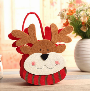 Homme de pain d'épice en feutre de laine durable et elfe de Noël en chocolat au lait Boutons de chocolat Décorations de Noël dans un sac cadeau - Product Image 6