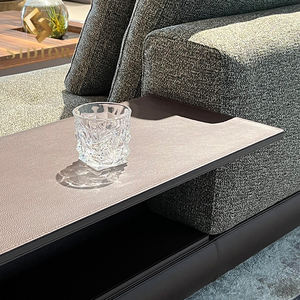 Высококлассная итальянская современная кожаная модульная секционная вилла, 10 мест, большой диван, L-образный угловой диван, диван - Product Image 4