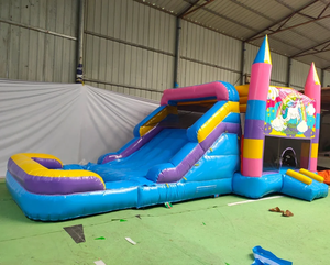 Castillo Inflable Comercial para Niños <span class=keywords><strong>con</strong></span> Tobogán, Parque Infantil, Castillo Inflable <span class=keywords><strong>con</strong></span> Tobogán y <span class=keywords><strong>Piscina</strong></span> Combinados <span class=keywords><strong>con</strong></span> Diseño de Unicornio Arcoíris - Product Image 5