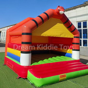 Château gonflable commercial 4x4m sur le thème du tigre, château gonflable pour enfants, idéal pour les fêtes en plein air et la location - Product Image 4