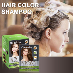 แชมพูย้อมผมปิดผมขา<span class=keywords><strong>ว</strong></span>สีดำออร์แกนิค 10x25 มล. สีติดทนนานแบบกึ่งถาวร - Product Image 2