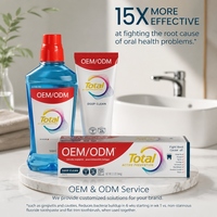 Dentifrice OEM Total Active Prevention Deep Clean, formule anti-caries au fluor, saveur menthe, lot de 3, 5,1 oz chacun