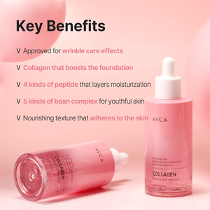 Sérum Visage Hydratant Anti-Âge Raffermissant au Collagène et Peptides AVCA 100ml – Soin Coréen pour la Peau, Durée de Conservation 3 Ans, pour Femmes - Product Image 4