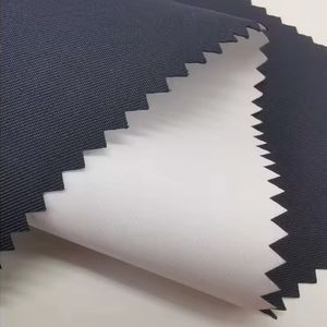 <span class=keywords><strong>Tissu</strong></span> sergé de <span class=keywords><strong>gabardine</strong></span> de polyester 150D laminé par film <span class=keywords><strong>blanc</strong></span> imperméable d'unité centrale pour l'uniforme des hommes - Product Image 2