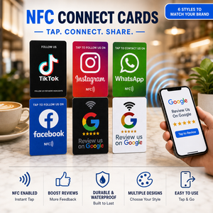 Tarjeta NFC de PVC personalizada con chip NFC para reseñas de Google y <span class=keywords><strong>WhatsApp</strong></span>, tarjeta sin contacto para redes sociales, con función de toque, venta al por mayor, para aumentar seguidores - Product Image 1