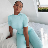 GIMILY OEM&ODM Combinaisons et Bodys Personnalisés pour Femmes, Mode, Manches Courtes, Fermeture Éclair, Combinaison de Sport et de Yoga de Haute Qualité